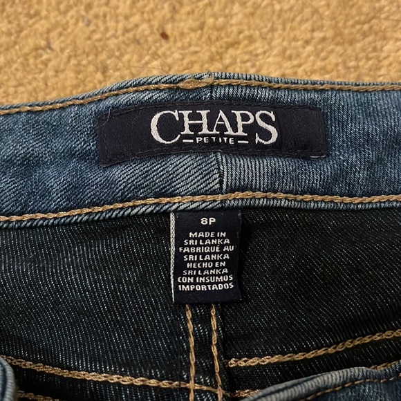 Chaps Cropped Jeans Size 8 Petite - Picture 2 of 2